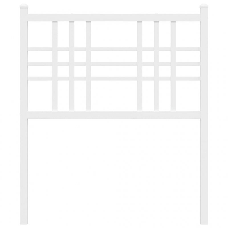 Kopfteil Metall Weiß 75 cm