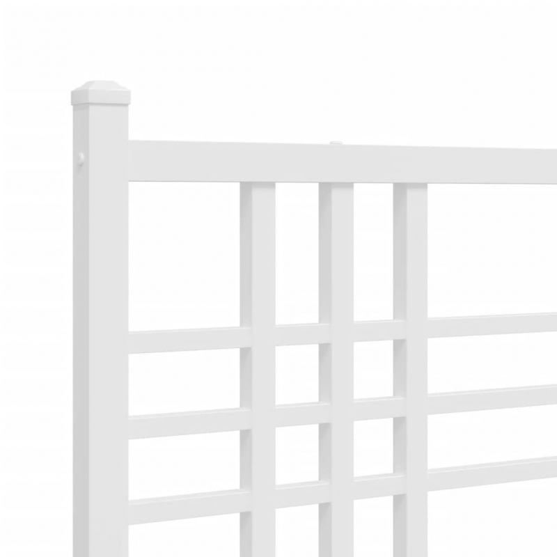 Kopfteil Metall Weiß 75 cm