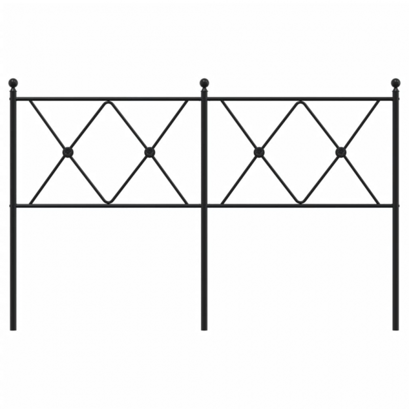 Kopfteil Metall Schwarz 137 cm