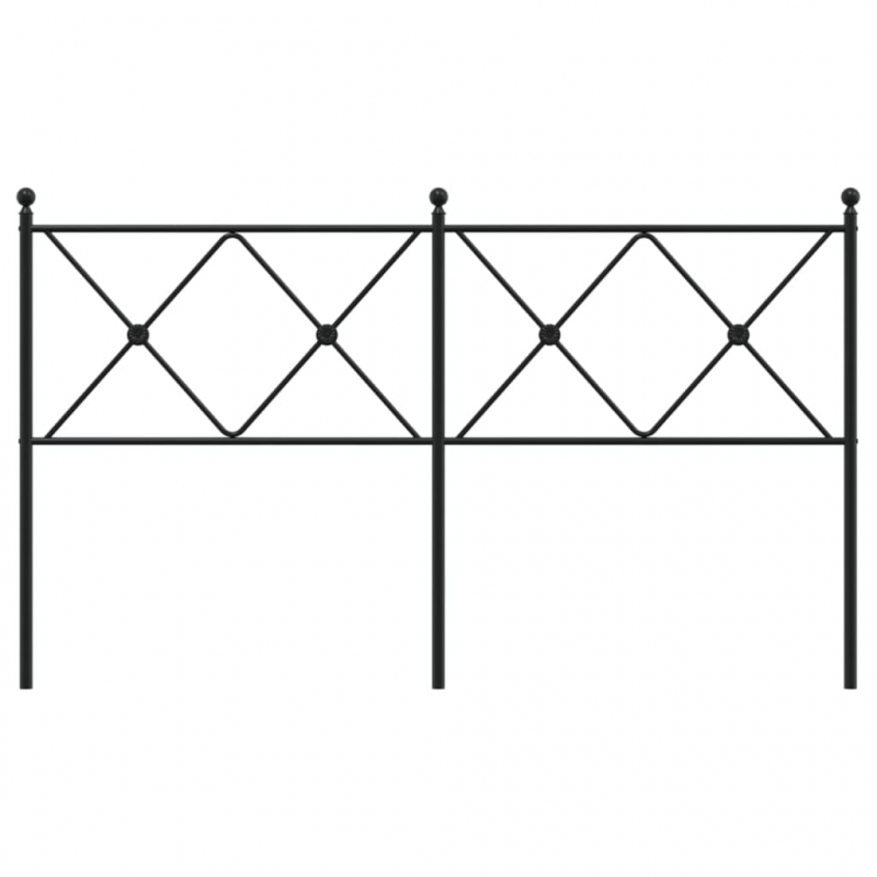 Kopfteil Metall Schwarz 150 cm