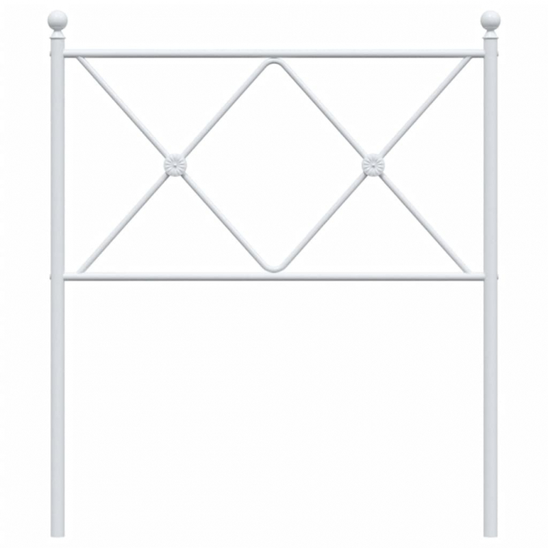 Kopfteil Metall Weiß 75 cm