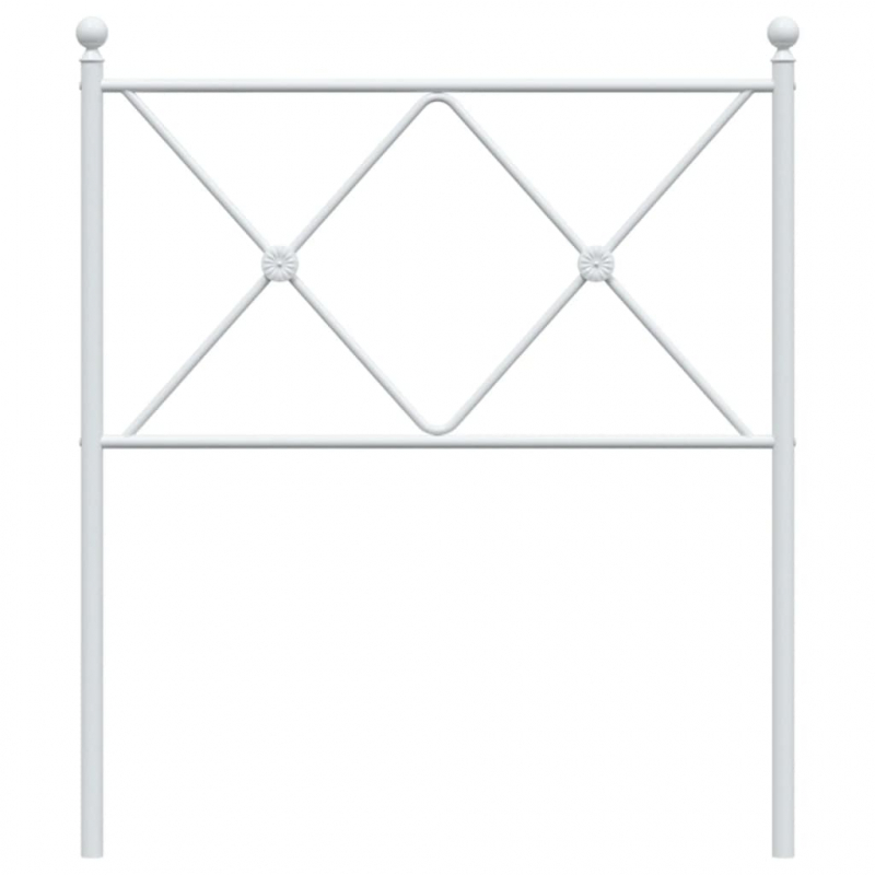 Kopfteil Metall Weiß 80 cm