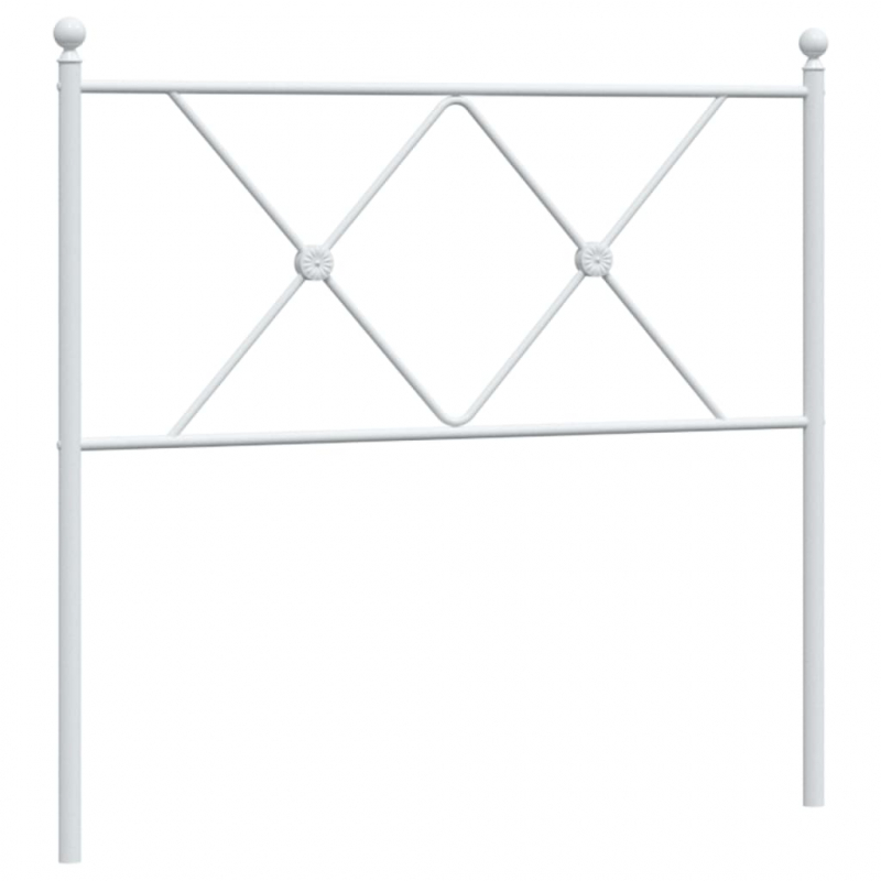 Kopfteil Metall Weiß 90 cm