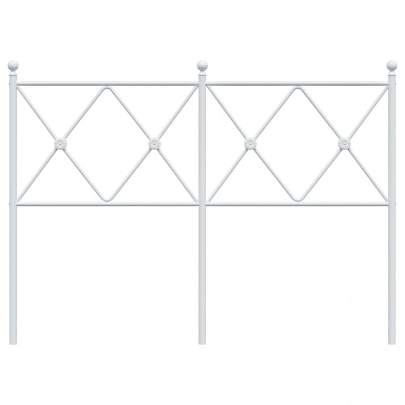 Kopfteil Metall Weiß 120 cm