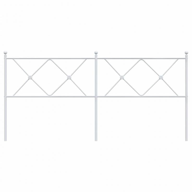 Kopfteil Metall Weiß 180 cm