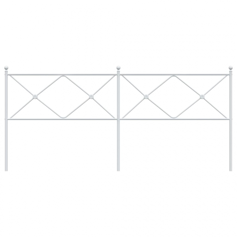 Kopfteil Metall Weiß 200 cm