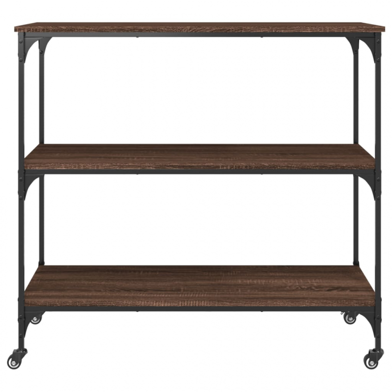 Küchenwagen Braun Eichen-Optik 102x50x95 cm Holzwerkstoff