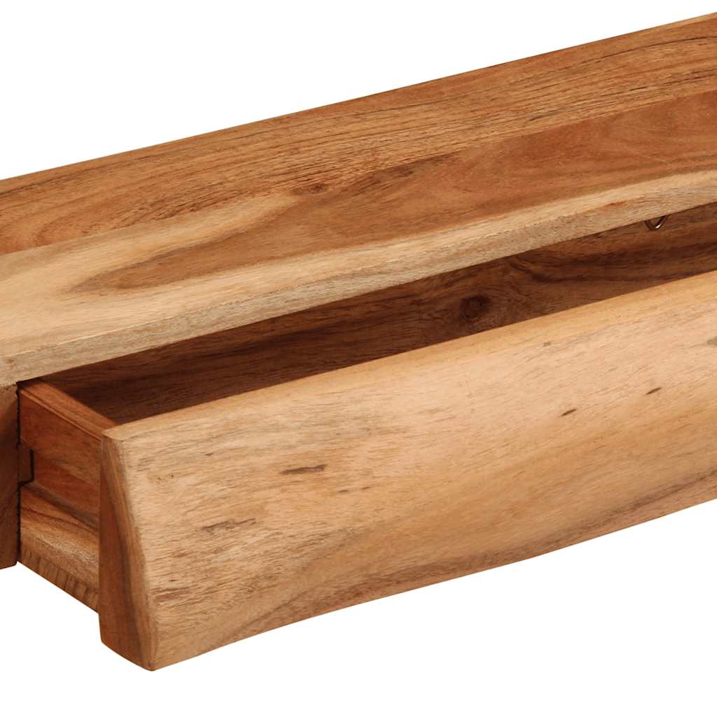 Wandregale 2 Stk. 60x17x8 cm Massivholz Akazie