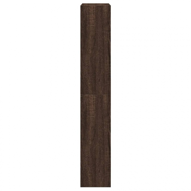 Schuhschrank Braun Eichen-Optik 60x21x125,5 cm Holzwerkstoff