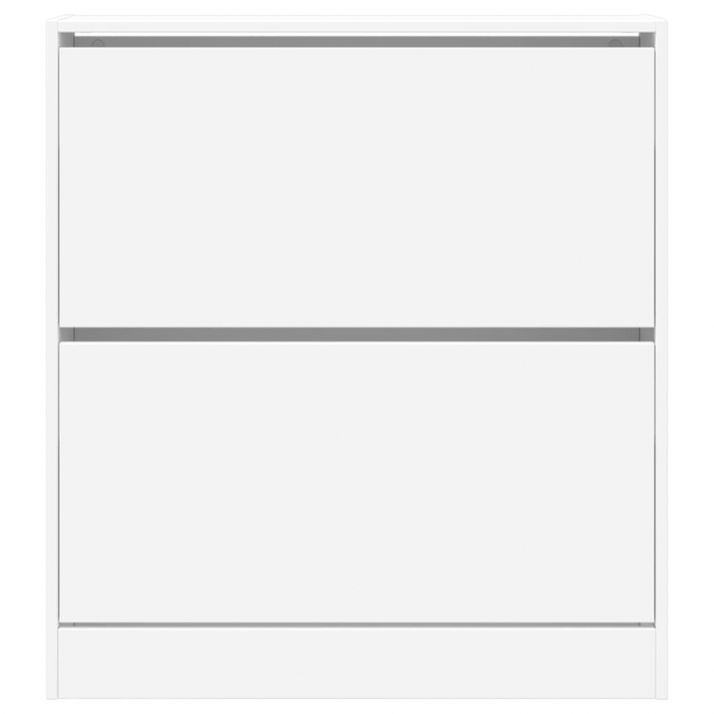 Schuhschrank Weiß 80x21x87,5 cm Holzwerkstoff