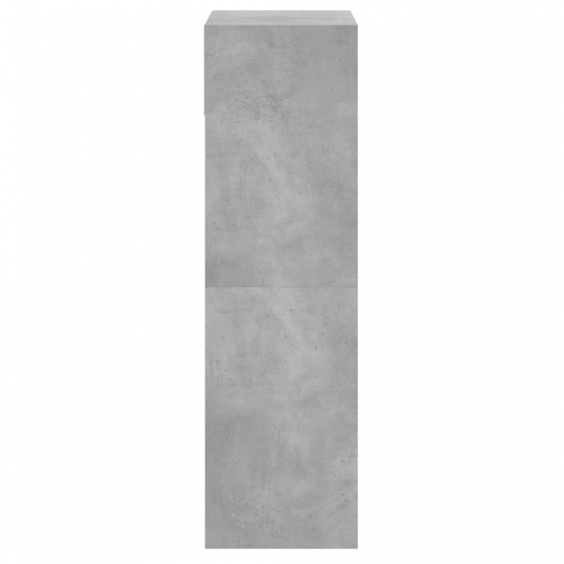 Schuhschrank Betongrau 60x34x116 cm Holzwerkstoff