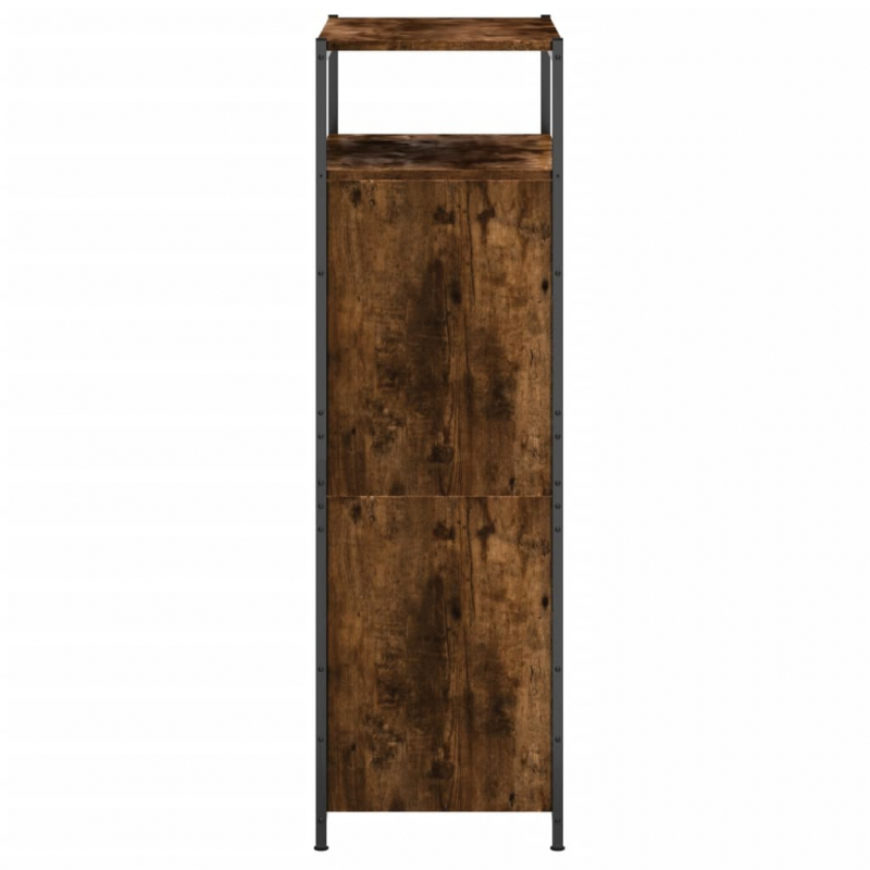 Schuhschrank Räuchereiche 60x34x112 cm Holzwerkstoff