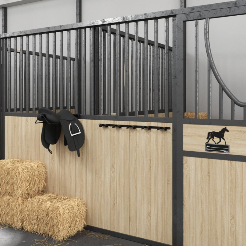 Trensenhalter für 5 Trensen Schwarz Eisen