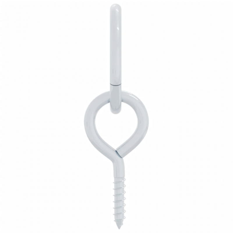 Anbinderinge mit Ösenschrauben 3 Stk. Silbern Stahl