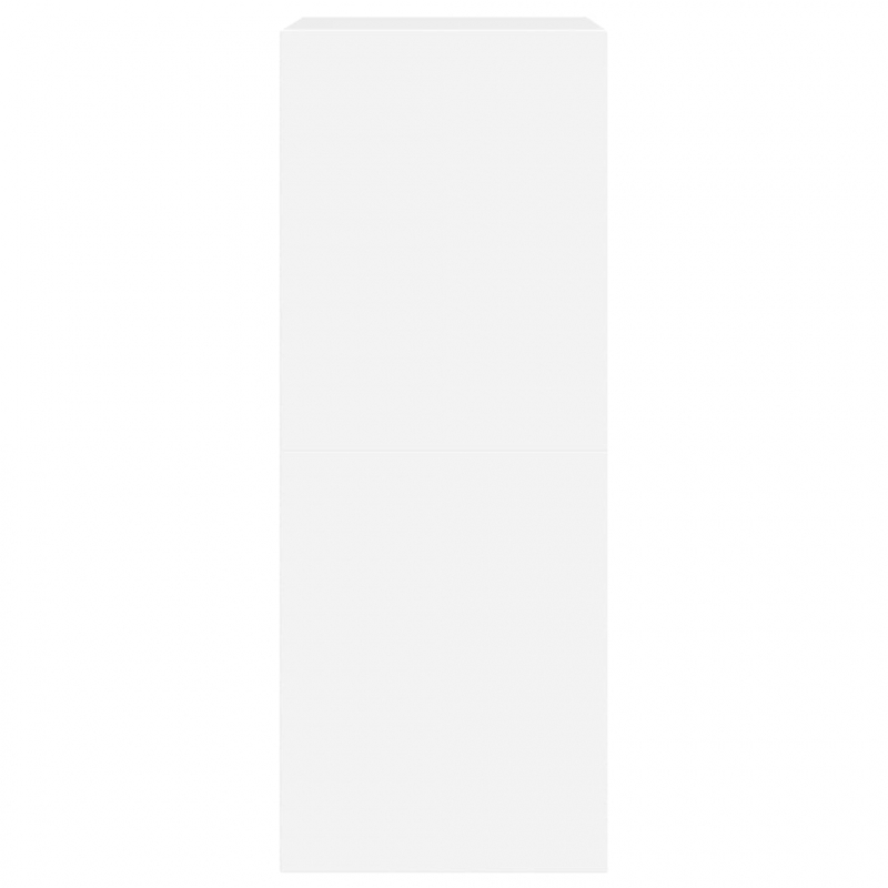 Schuhschrank mit 2 Klappen Weiß 60x42x108 cm