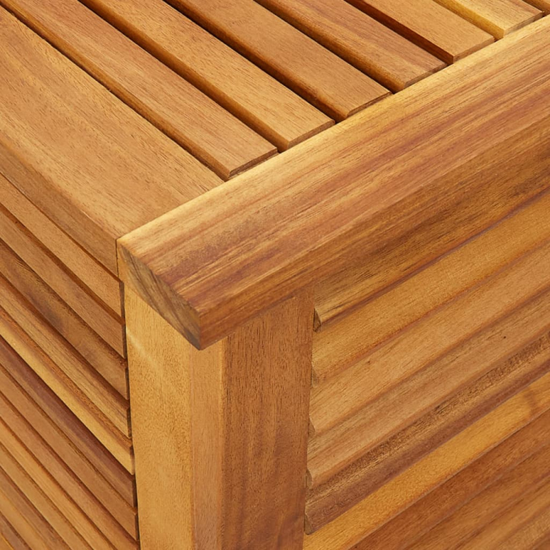 Gartenbox mit Lüftungsschlitzen 60x50x56 cm Massivholz Akazie