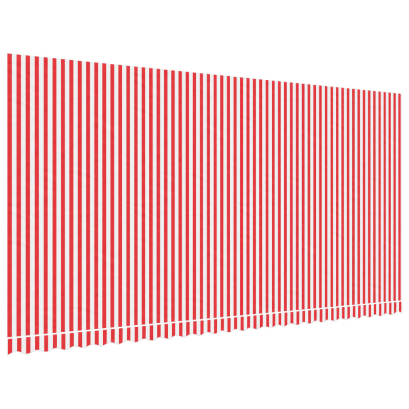 Markisenbespannung Rot und Weiß Gestreift 6x3 m