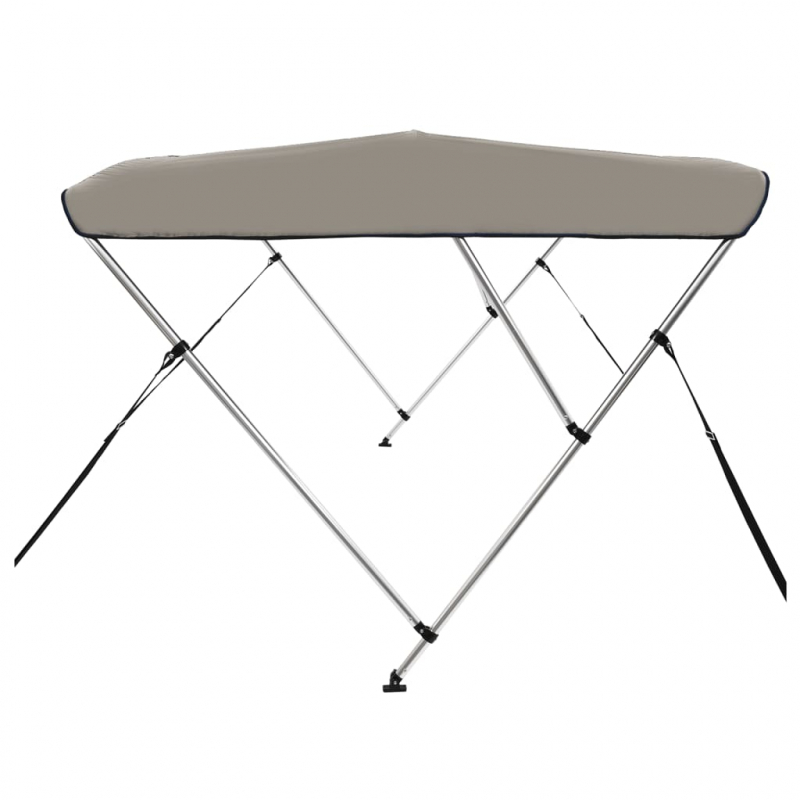 3-Bow Bimini-Top Grau 183x196x137 cm