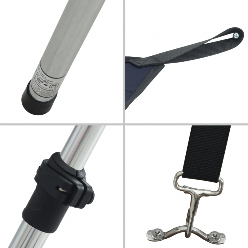 T-Top-Beschattungsverlängerung Blau 170x170x(115-183) cm