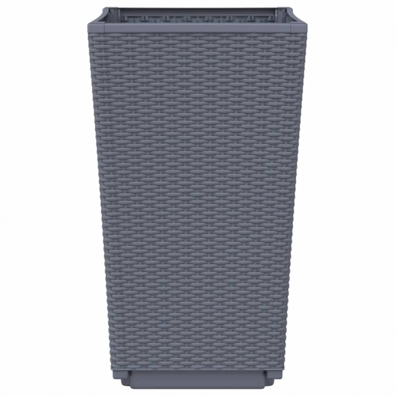 Pflanzkübel 4 Stk. Blaugrau 32,5x32,5x57 cm PP