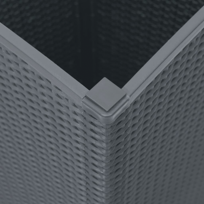 Pflanzkübel 4 Stk. Blaugrau 32,5x32,5x57 cm PP