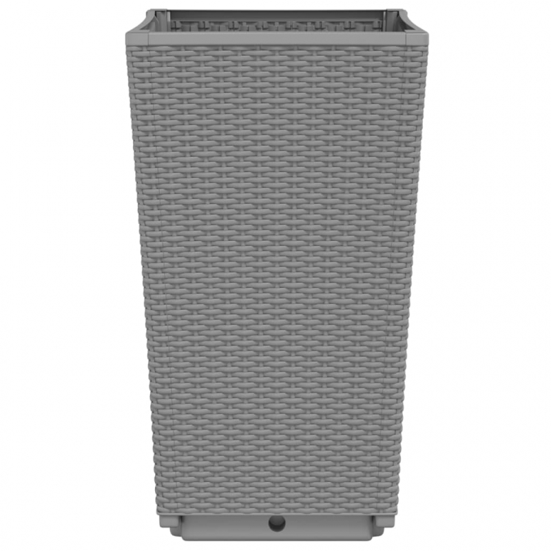 Pflanzkübel 4 Stk. Hellgrau 32,5x32,5x57 cm PP