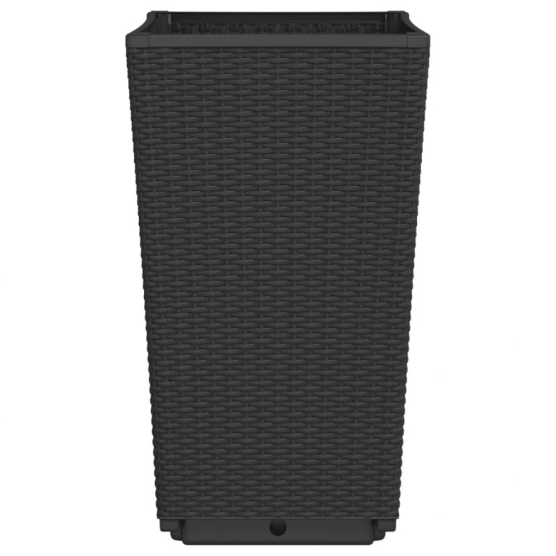 Pflanzkübel 4 Stk. Schwarz 32,5x32,5x57 cm PP