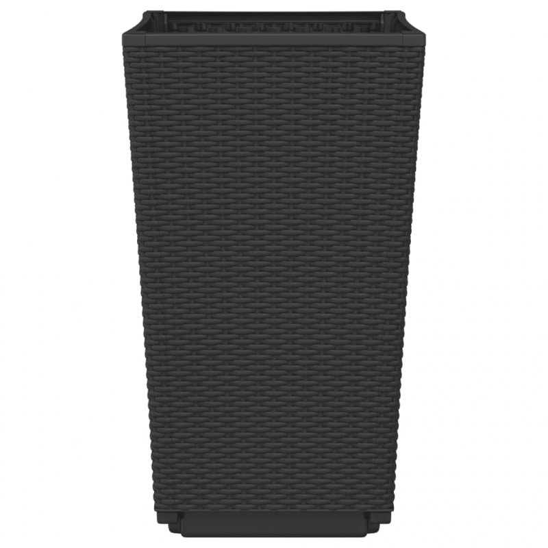 Pflanzkübel 4 Stk. Schwarz 32,5x32,5x57 cm PP