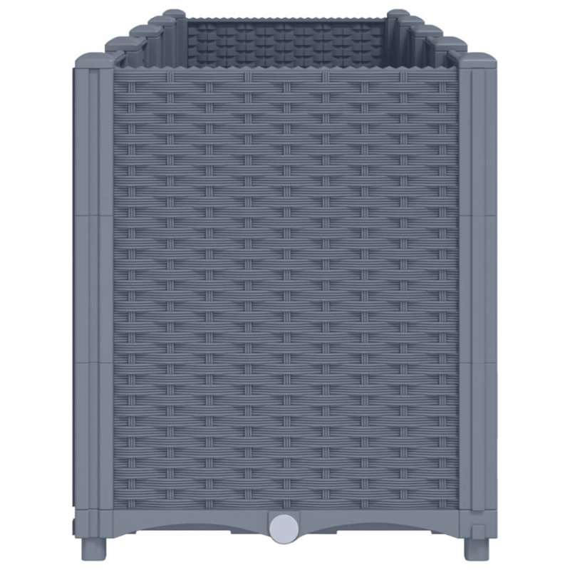 Pflanzkübel Blaugrau 160x40x53 cm PP