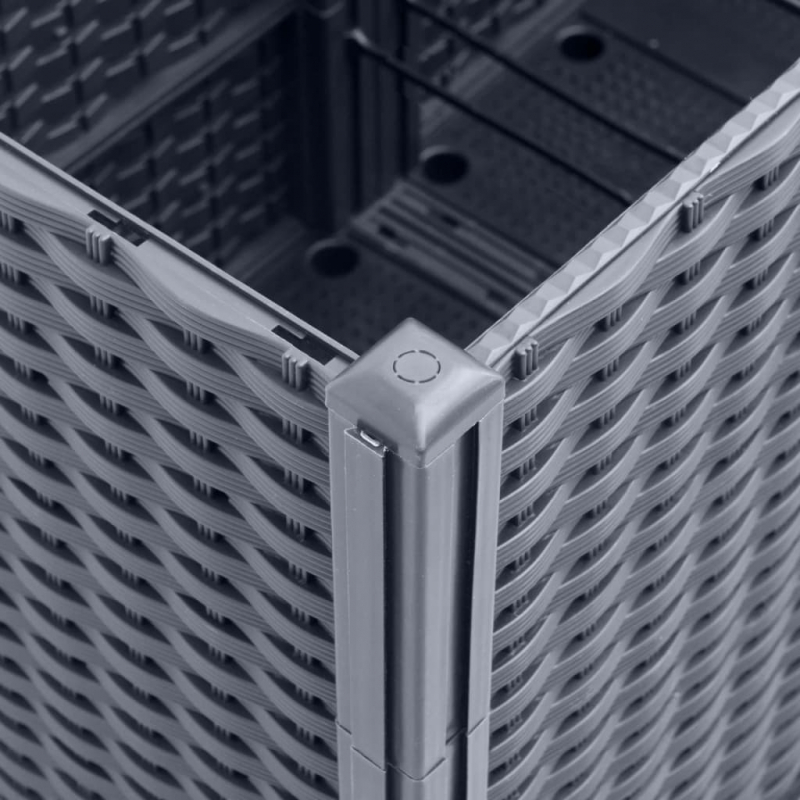 Pflanzkübel mit Rankgitter Blaugrau 160x160x140 cm PP