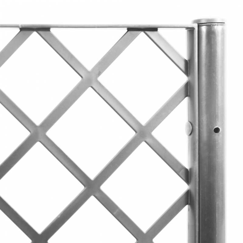 Pflanzkübel mit Rankgitter Hellgrau 160x40x142 cm PP