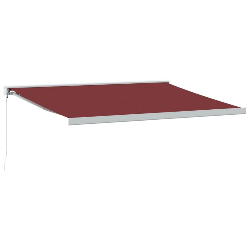 Markise Manuell Weinrot 400x300 cm