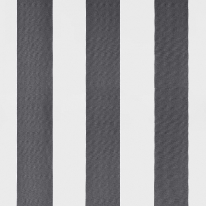 Markise Einziehbar Anthrazit & Weiß 3,5x2,5 m Stoff & Aluminium