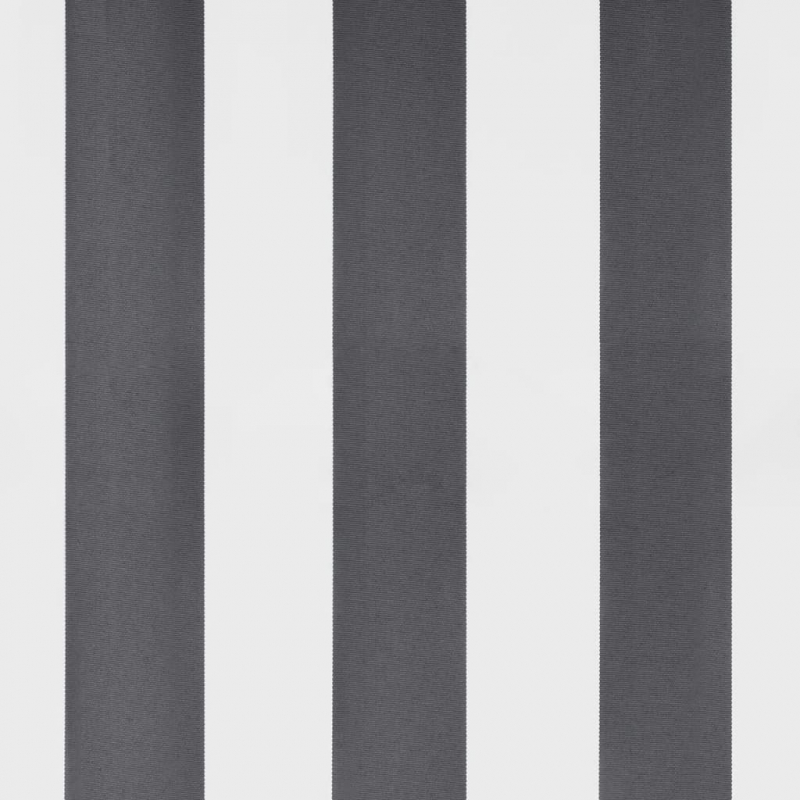 Markise Einziehbar Anthrazit und Weiß 4,5x3 m Stoff & Aluminium