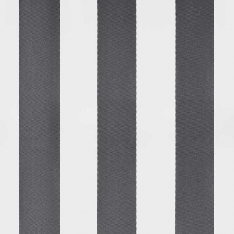 Markise Einziehbar Anthrazit & Weiß 3,5x2,5 m Stoff & Aluminium