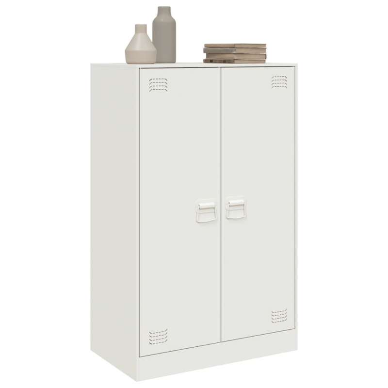 Sideboard Weiß 67x39x107 cm Stahl