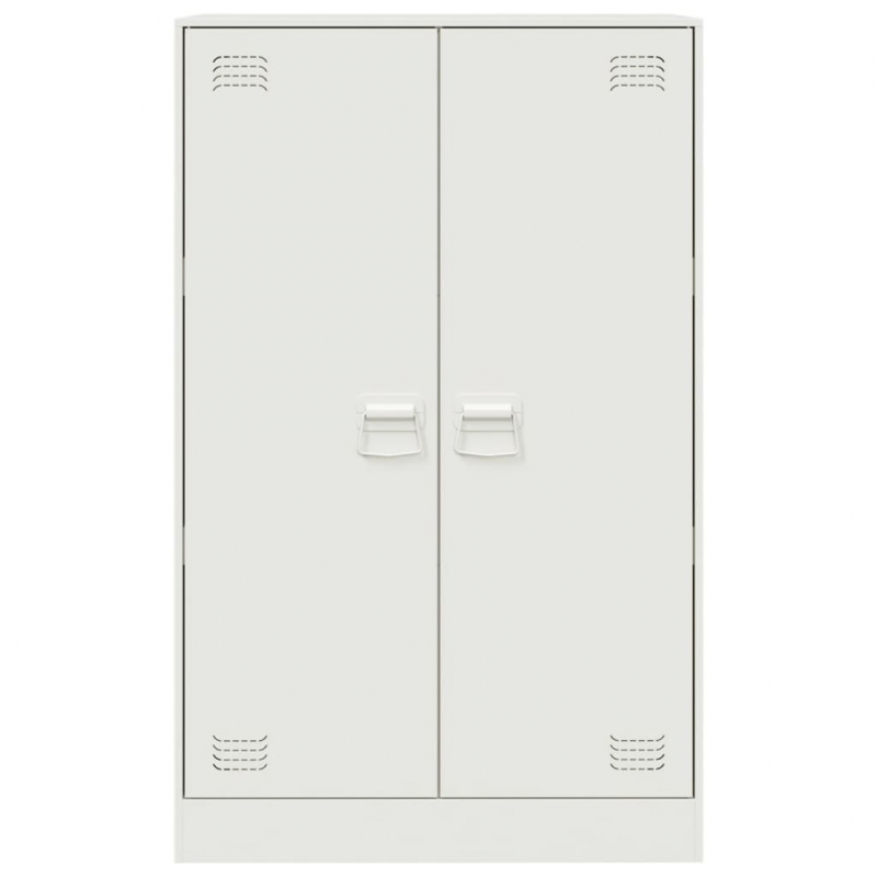 Sideboard Weiß 67x39x107 cm Stahl