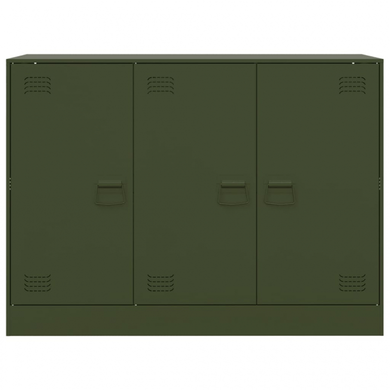 Sideboard Olivgrün 99x39x73 cm Stahl