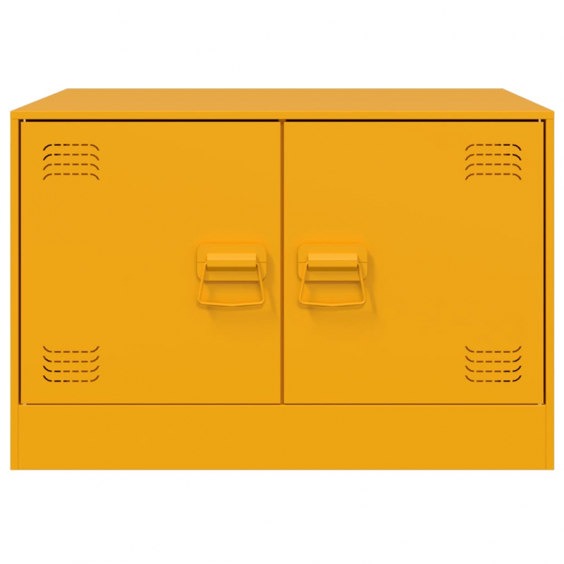 Couchtisch Senfgelb 67x50x44 cm Stahl