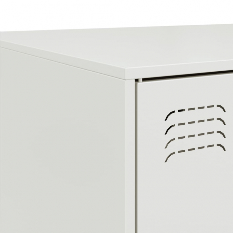 Couchtisch Weiß 67x50x44 cm Stahl