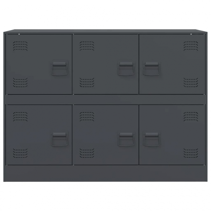 Sideboard Anthrazit 99x39x73 cm Stahl