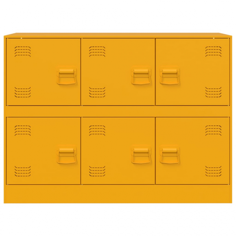 Sideboard Senfgelb 99x39x73 cm Stahl