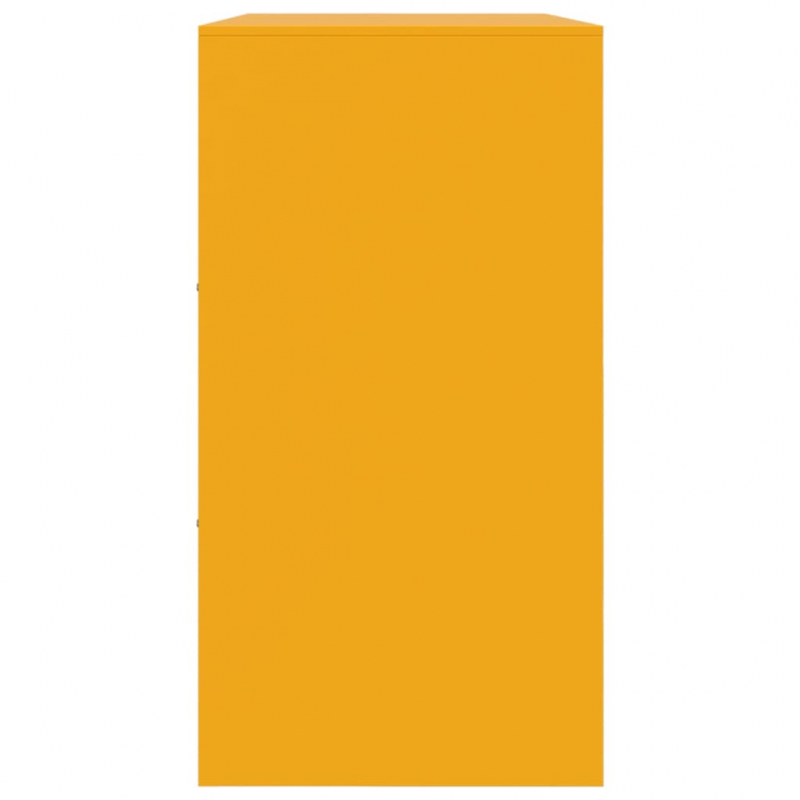 Sideboard Senfgelb 99x39x73 cm Stahl