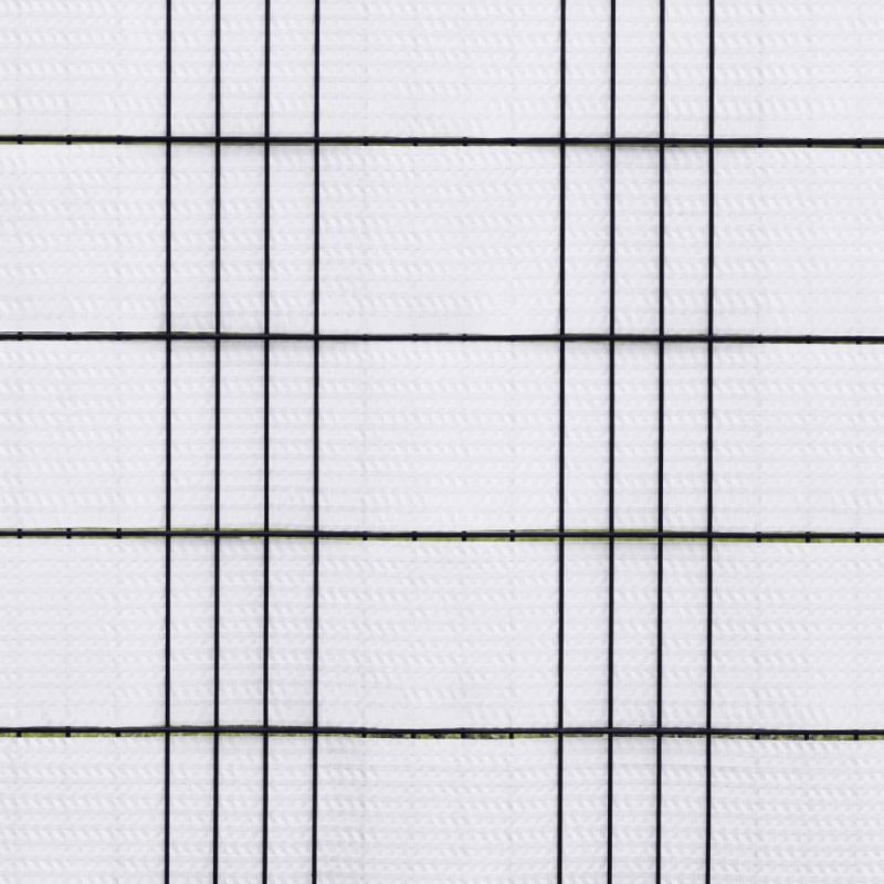 Balkon-Sichtschutze 10 Stk. Weiß 255x19 cm Poly Rattan