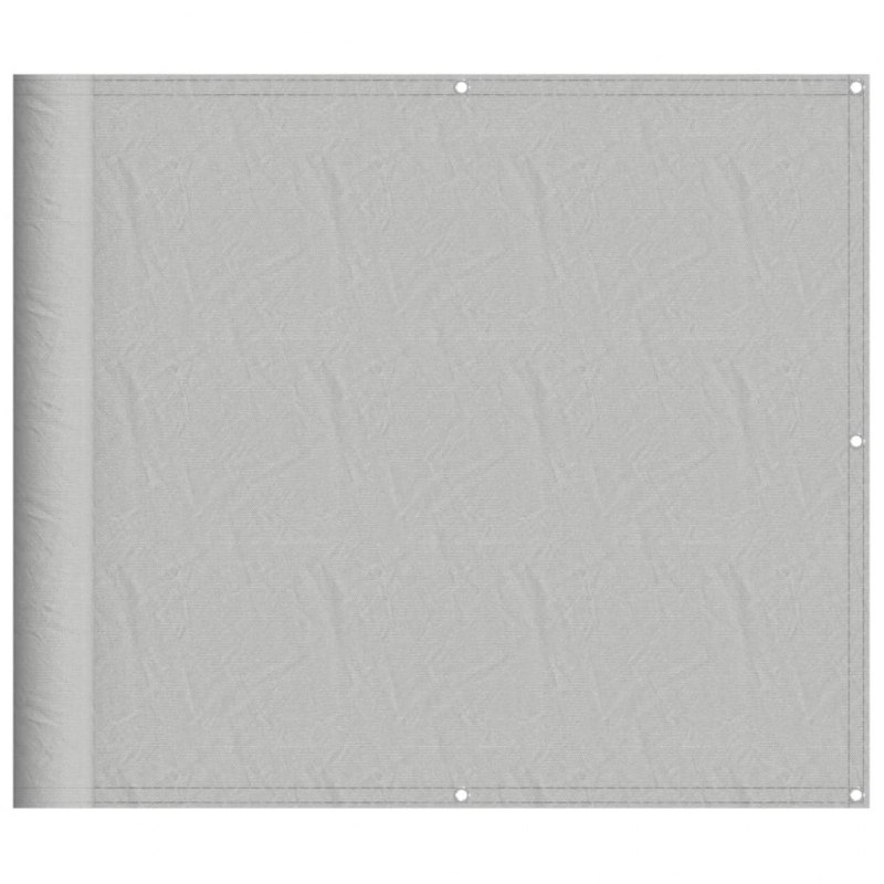 Balkon-Sichtschutz Hellgrau 90x300 cm 100 % Polyester-Oxford