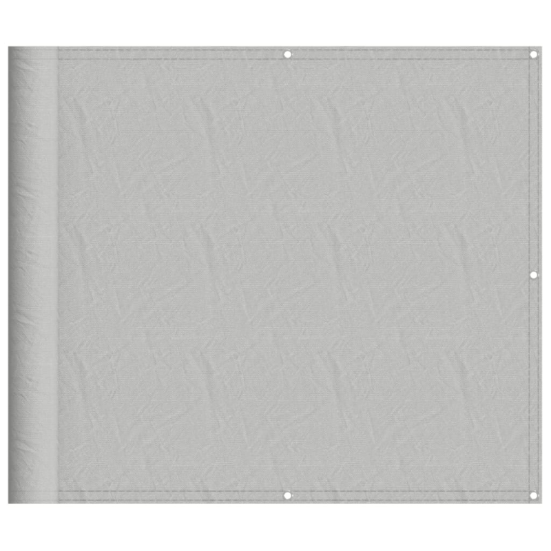 Balkon-Sichtschutz Hellgrau 90x400 cm 100 % Polyester-Oxford