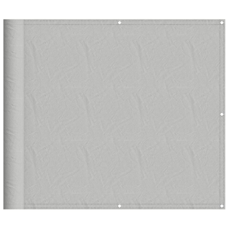 Balkon-Sichtschutz Hellgrau 90x600 cm 100 % Polyester-Oxford