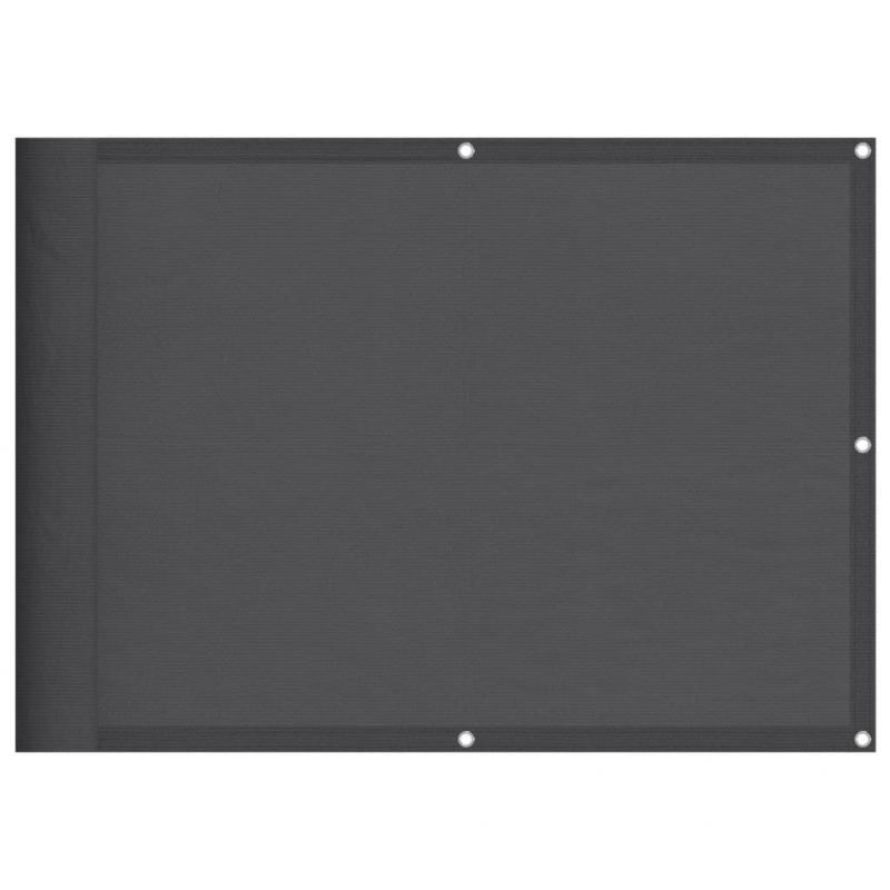 Balkon-Sichtschutz Anthrazit 75x800 cm 100 % Polyester-Oxford