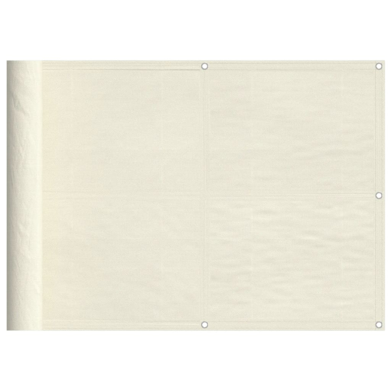 Balkon-Sichtschutz Creme 75x1000 cm 100 % Polyester-Oxford