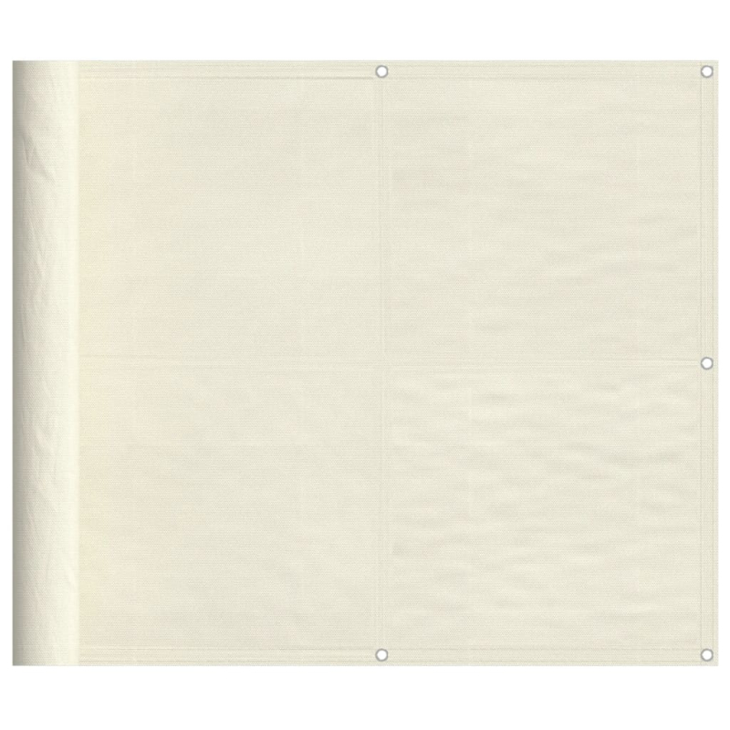 Balkon-Sichtschutz Creme 90x1000 cm 100 % Polyester-Oxford